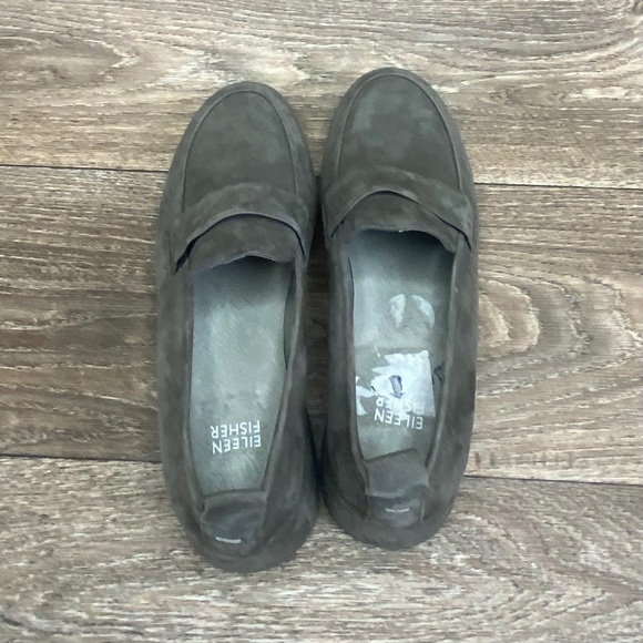 Eileen Fisher Max Platform Loafers Slip On Gray Women's US 6.5 Casual  Everyday - Picture 11 of 11